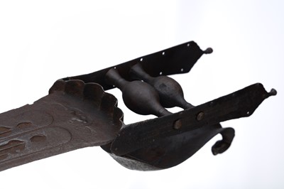 Lot 132 - A LARGE SOUTH INDIAN HOODED KATAR...