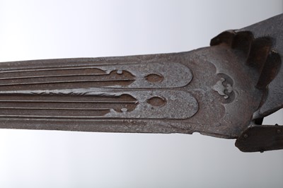 Lot 132 - A LARGE SOUTH INDIAN HOODED KATAR...