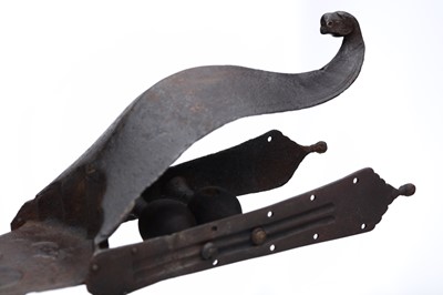 Lot 132 - A LARGE SOUTH INDIAN HOODED KATAR...