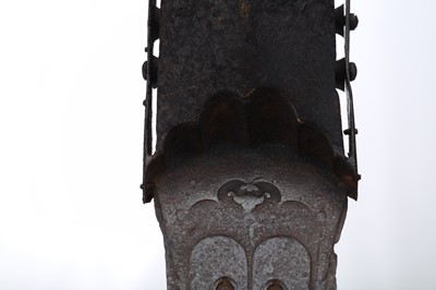 Lot 132 - A LARGE SOUTH INDIAN HOODED KATAR...