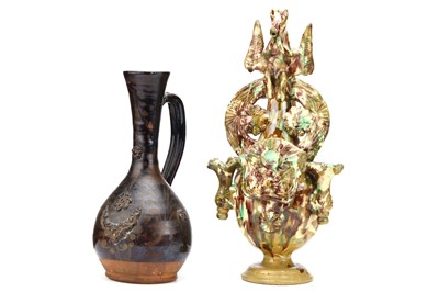 Lot 156 - TWO TURKISH OTTOMAN GLAZED POTTERY CHANAKKALE...