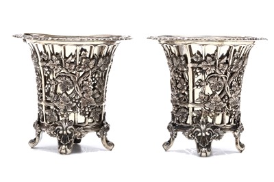 Lot 183 - A PAIR OF TURKISH OTTOMAN, SILVER...