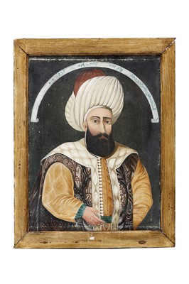 Lot 188 - A EUROPEAN OIL ON CANVAS PORTRAIT OF OTTOMAN...