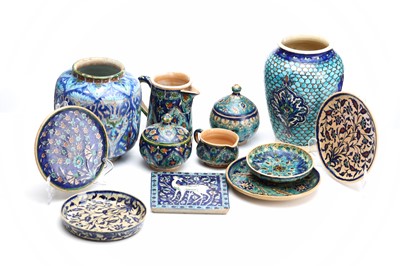 Lot 194 - A LARGE COLLECTION OF ARMENIAN WORKSHOP GLAZED...