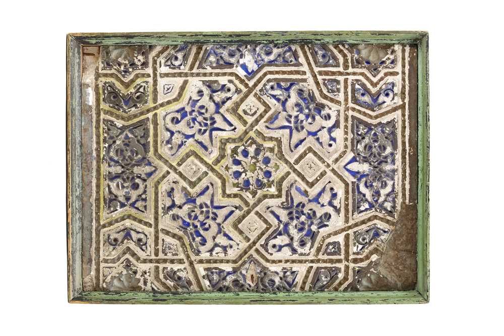 Lot 197 - A VERY RARE ANDALUSIAN SPANISH COLOURED STUCCO...