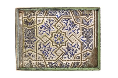 Lot 197 - A VERY RARE ANDALUSIAN SPANISH COLOURED STUCCO...