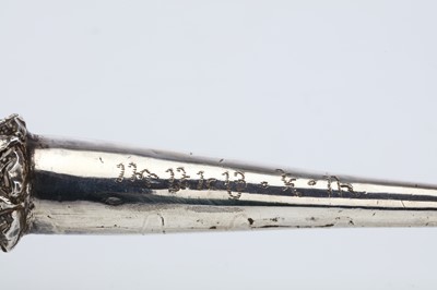 Lot 252 - A MOGHUL NORTH INDIAN, SILVER ROSEWATER...