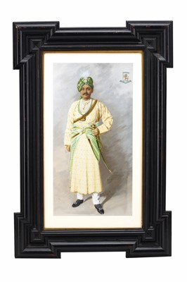 Lot 258 - A FINE FRAMED WATERCOLOUR PORTRAIT DEPICTING...