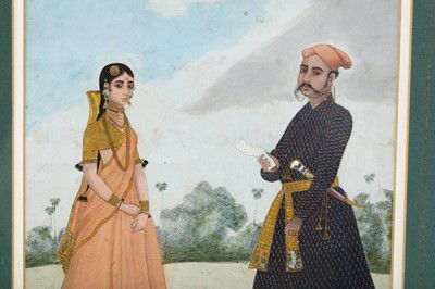 Lot 259 - TWO SOUTH INDIAN WATERCOLOUR PORTRAITS OF...