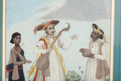 Lot 259 - TWO SOUTH INDIAN WATERCOLOUR PORTRAITS OF...