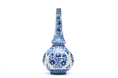 Lot 285 - A FINE MULTAN WARE GLAZED POTTERY ROSEWATER...