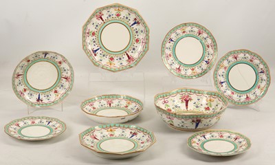 Lot 135 - A SEVRES STYLE PORCELAIN DESSERT SERVICE, 19th...