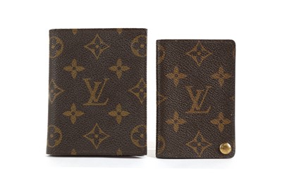 Lot 335 - Two Louis Vuitton card holders, both monogram...