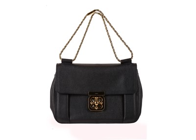 Lot 449 - Chloe black leather Elsie handbag, c.2013,...