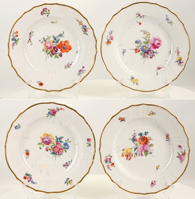 Lot 134 - A SET OF FOUR ROYAL COPENHAGEN PORCELAIN...