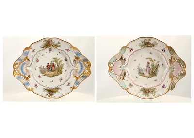 Lot 113 - A RARE PAIR OF FRENCH (NYON) PORCELAIN...