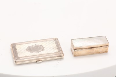 Lot 143 - A Edwardian antique sterling silver and mother...