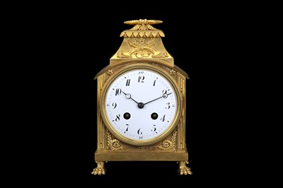 Lot 210 - A LATE 19TH CENTURY FRENCH GILT BRONZE PENDULE...