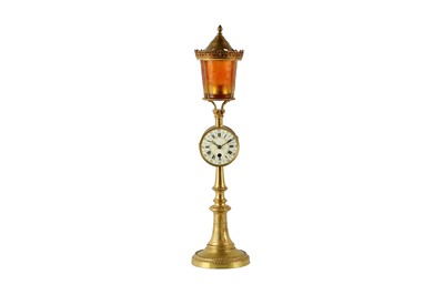 Lot 290 - AN EARLY 20TH CENTURY FRENCH BRASS CLOCK...