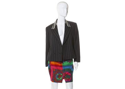 Lot 427 - Gianni Versace jacket and skirt, both 1980s,...