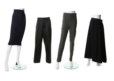 Lot 483 - Designer skirts and trousers, 1990s, to...