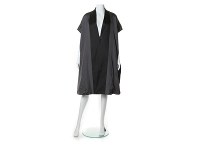 Lot 478 - Issey Miyake grey and black silk mix jacket,...