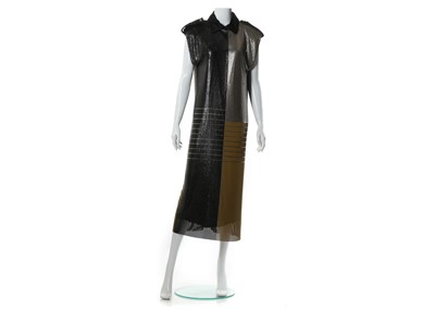 Lot 622 - Gianni Versace tri-colour chain mesh gown,...