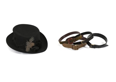 Lot 373 - Vintage Mulberry dressage hat, early 1980s,...