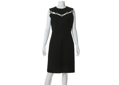 Lot 500 - Christian Dior black wool dress, 2000s, with...