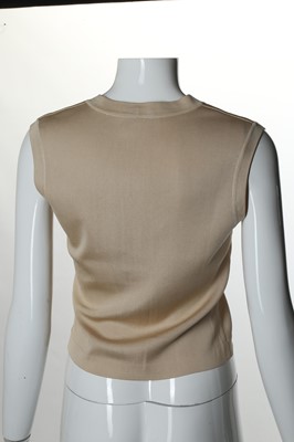Lot 352 - Hermes yellow cashmere twin set, comprising a...