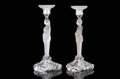 Lot 239 - A PAIR OF EARLY 20TH CENTURY BACCARAT STYLE...