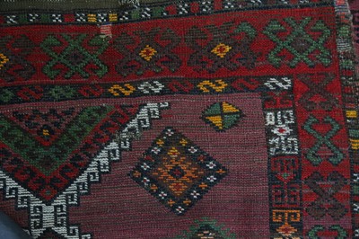 Lot 63 - A KURDISH RUNNER, WEST PERSIA, CIRCA 1940,...