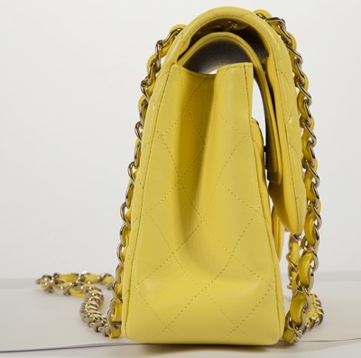 Lot 281 - Chanel bright yellow Jumbo Classic Flap,...