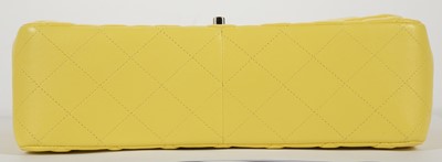 Lot 281 - Chanel bright yellow Jumbo Classic Flap,...