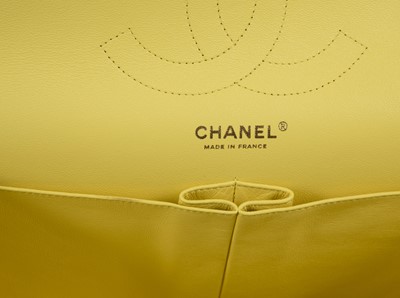 Lot 281 - Chanel bright yellow Jumbo Classic Flap,...
