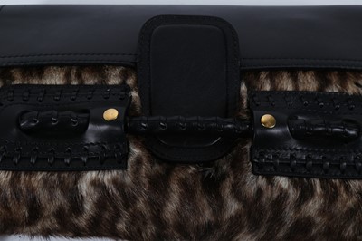 Lot 568 - Alexander McQueen Heroine Day clutch, leopard...