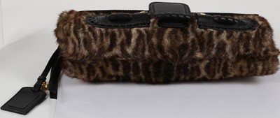 Lot 568 - Alexander McQueen Heroine Day clutch, leopard...