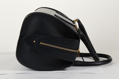 Lot 410 - Alexander McQueen navy Heroine Bowling bag,...