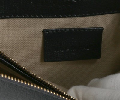Lot 410 - Alexander McQueen navy Heroine Bowling bag,...
