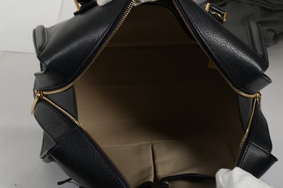Lot 410 - Alexander McQueen navy Heroine Bowling bag,...