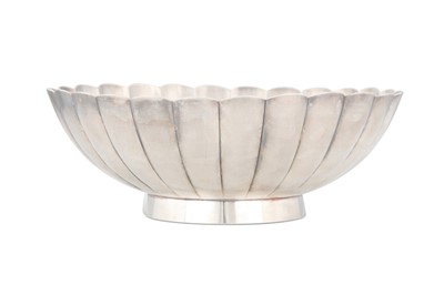 Lot 287 - A 20th century Japanese white metal bowl,...