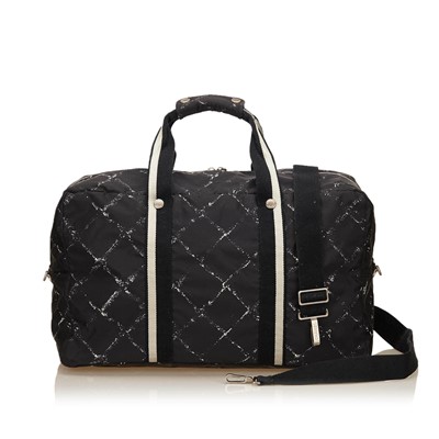 Lot 535 - Chanel Old Travel Line Duffle bag, c....