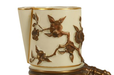 Lot 159 - TWO ROYAL WORCESTER AESTHETIC MOVEMENT...