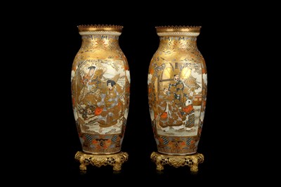 Lot 167 - A LARGE PAIR OF LATE 19TH CENTURY JAPANESE...