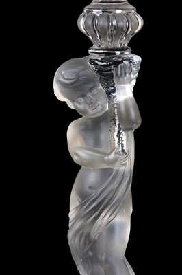 Lot 234 - A LATE 19TH CENTURY FROSTED AND CLEAR GLASS...