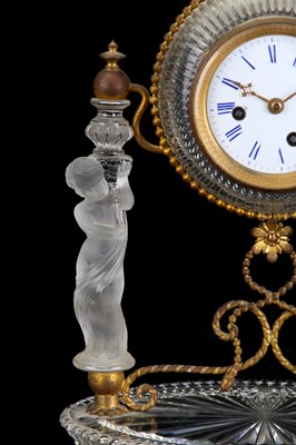 Lot 234 - A LATE 19TH CENTURY FROSTED AND CLEAR GLASS...