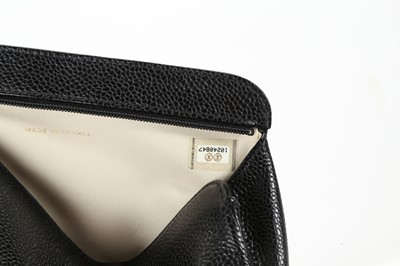 Lot 542 - Chanel black Timeless CC cosmetic pouch,...