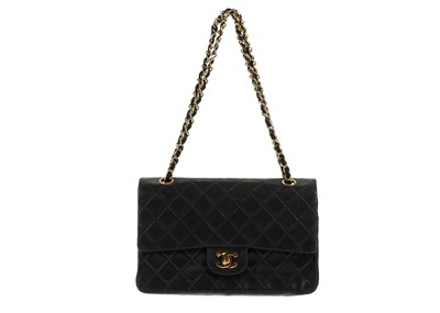 Lot 489 - Chanel black Medium Classic Double Flap bag, c....