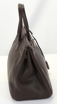 Lot 208 - Hermes Nicotine/Cocao Buffle Skipper Birkin 35,...