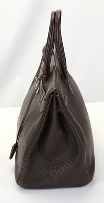 Lot 208 - Hermes Nicotine/Cocao Buffle Skipper Birkin 35,...